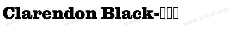 Clarendon Black字体转换